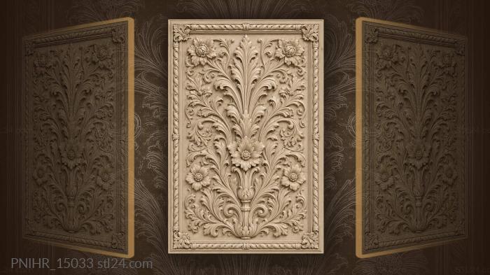 Acanthus blooms and swirling foliage 3d STL model