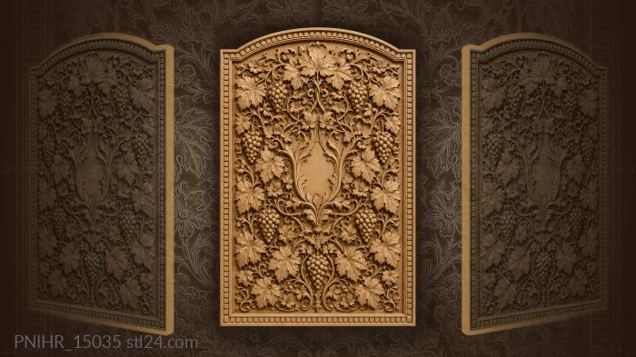 Grapevine winding around a mirror 3d STL model