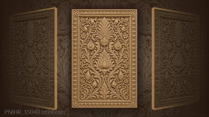 Palmette rising among teardrop buds 3d STL model