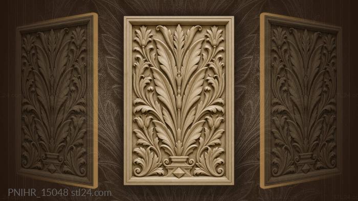 Pointed leaves rising from a stepped base 3d STL model