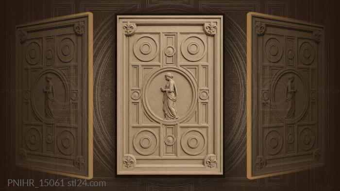 Geometric sun with central figure 3d STL model