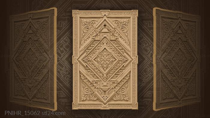 Diamond beneath layered triangles 3d STL model
