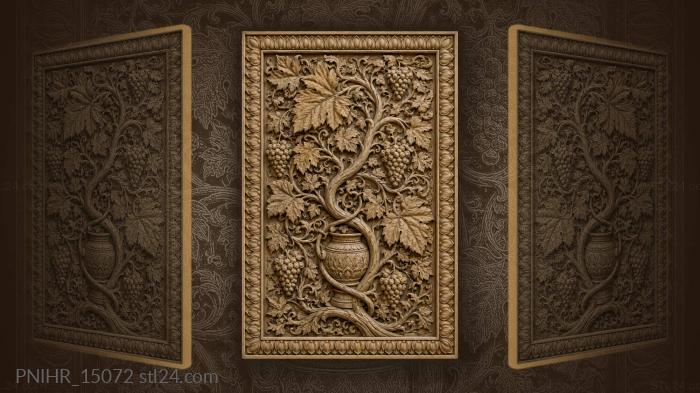 Vine coiling around an ornate pot 3d STL model