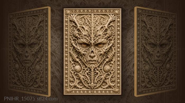 Fiery gaze from within bones 3d STL model