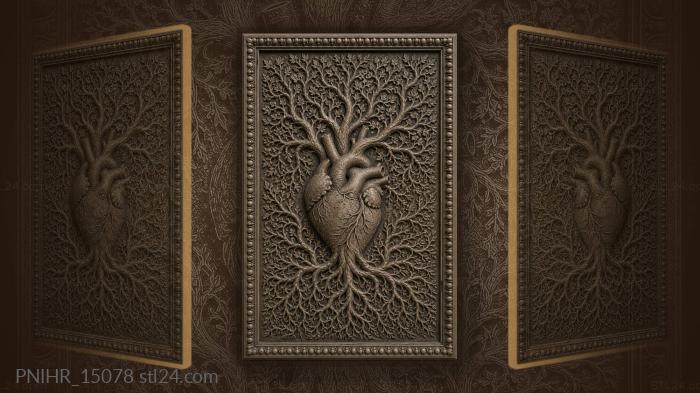 Heart born of ancient roots 3d STL model