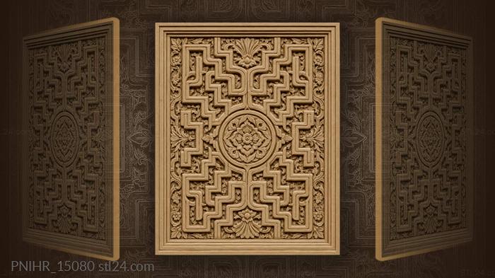 Labyrinth garden floral abstraction 3d STL model