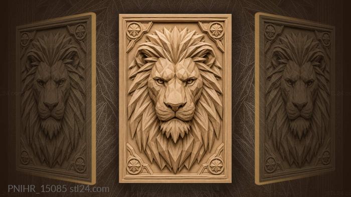 Mirrored medallions above and below 3d STL model