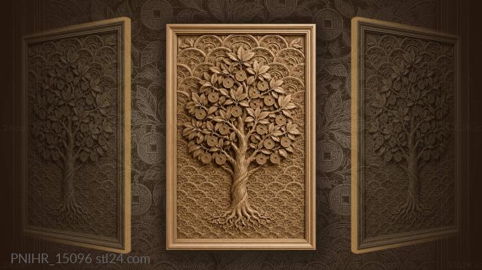 Golden tree abundant wealth symbol 3d STL model
