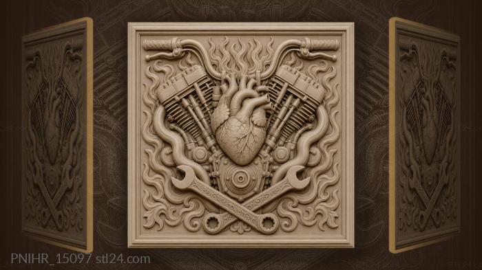 Heart of the roaring machine 3d STL model