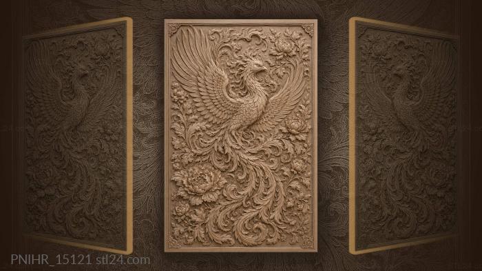 Wings ringed by garden patterns 3d STL model