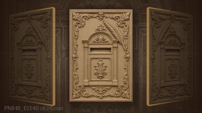 Rustic mailbox with floating feather 3d STL model