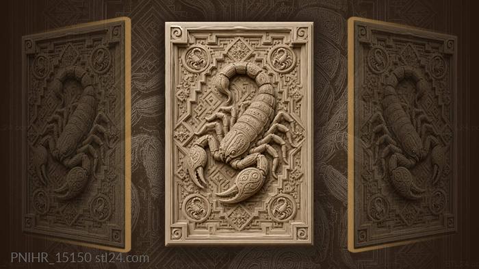 Little scorpions around the big one 3d STL model