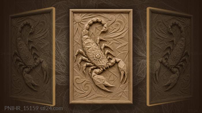 Scorpion of triangular facets 3d STL model