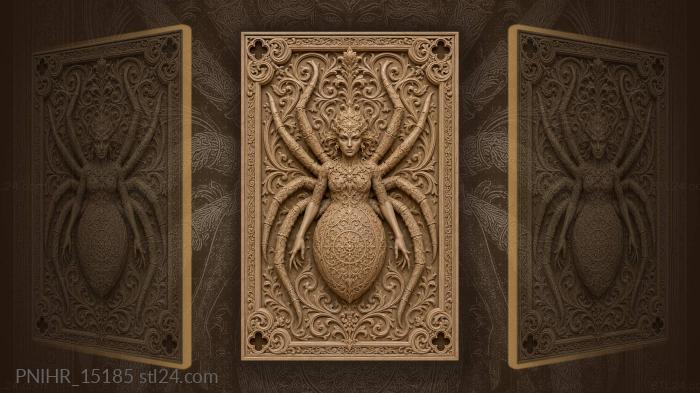 Circle on body among floral swirls 3d STL model
