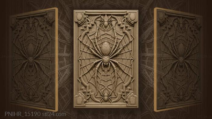 Small spiders above and below the big one 3d STL model