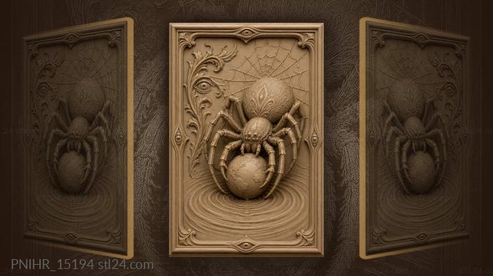Spider with world in web 3d STL model