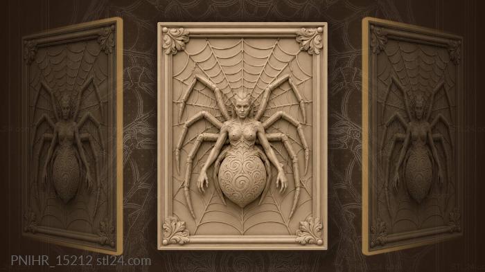 Swirl on abdomen with web behind 3d STL model