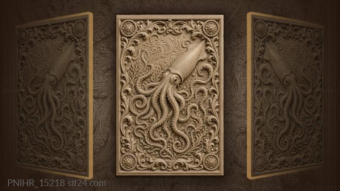Dynamic squid with acanthus frame 3d STL model