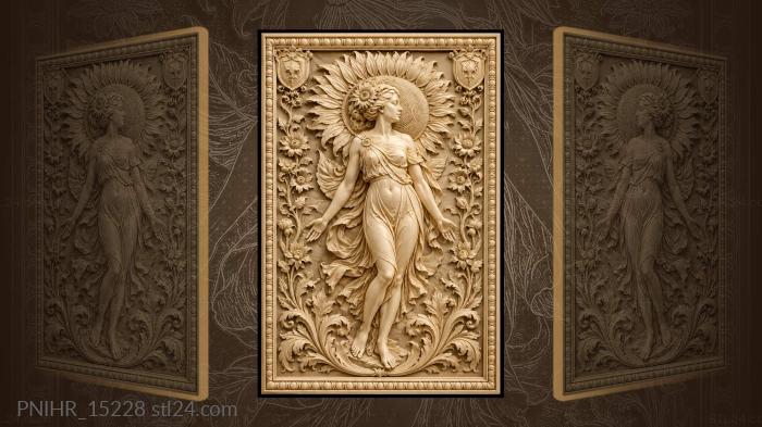 Golden sunflower bloom detailed artistry 3d STL model