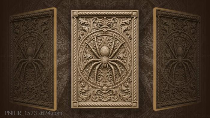 Round field of floral swirls 3d STL model