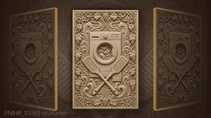 Vintage wash day still life 3d STL model