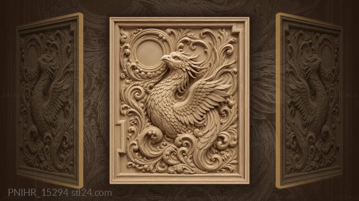 Bird born from writhing tendrils 3d STL model