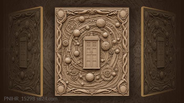 Tardis among stars and gears 3d STL model