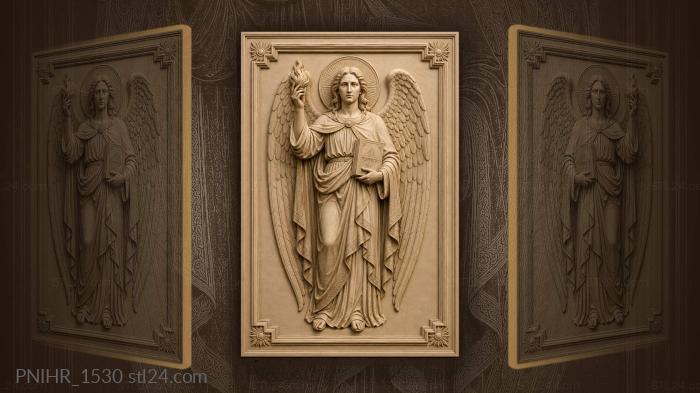 Angel with book and flame 3d STL model