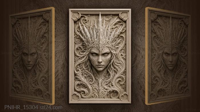 Icy crown fierce face majesty 3d STL model