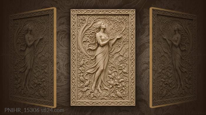 Forest spirit blessing the small birds 3d STL model