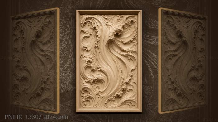 Wave curls through ocean current 3d STL model
