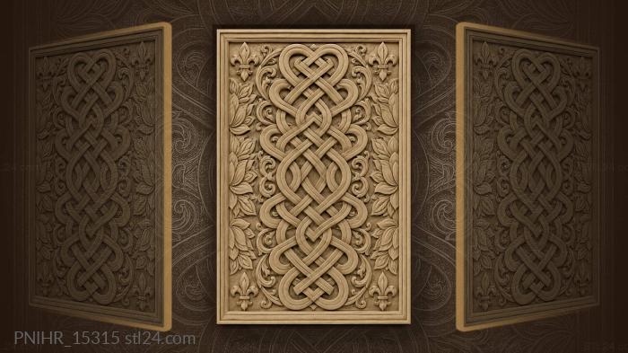 Celtic knot with lotus border 3d STL model