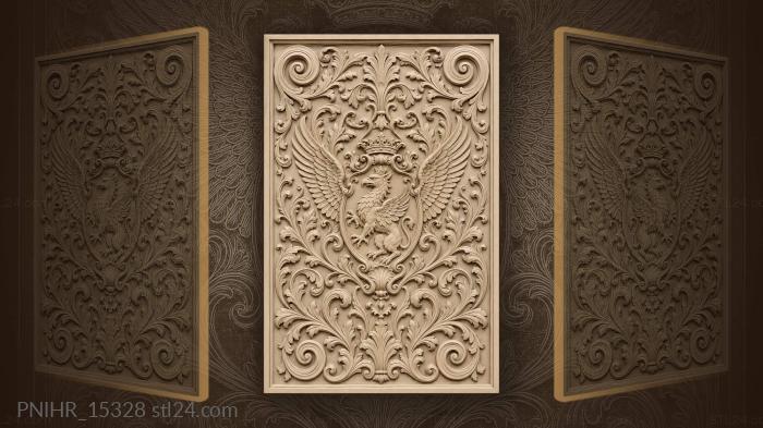 Winged beast on the central crest 3d STL model
