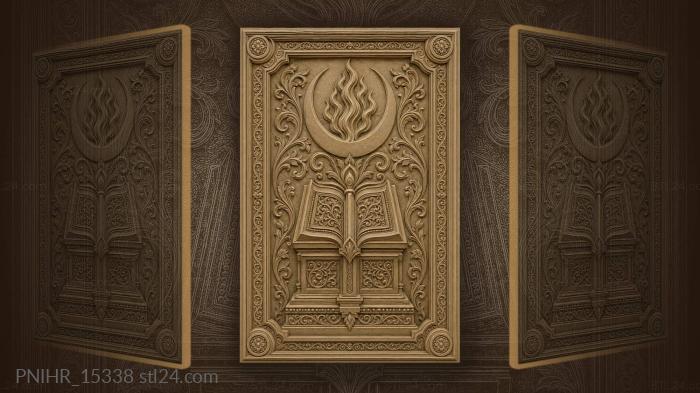 Moon flame and sacred book 3d STL model