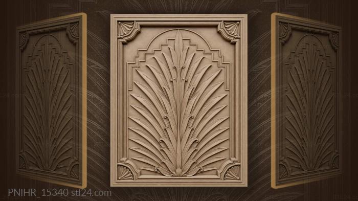 Geometric leaves and stepped arch 3d STL model