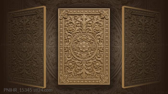 Medallion ringed by curling tendrils 3d STL model