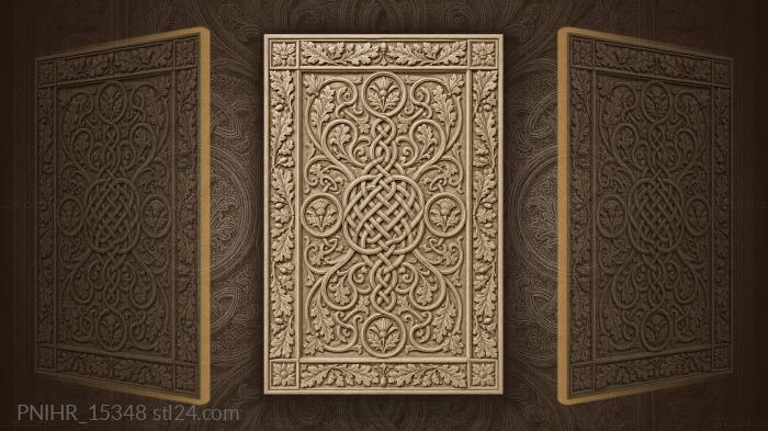 Celtic knot floral symmetry design 3d STL model