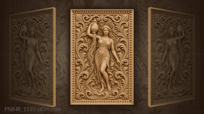 Aquarius with overflowing water bearer 3d STL model