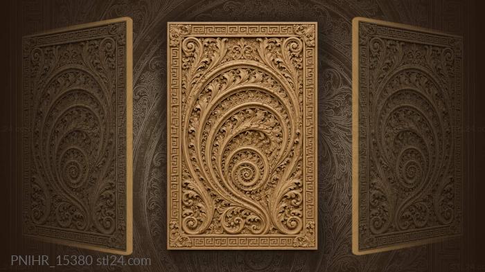 Spiraling vortex symmetrical design meander 3d STL model