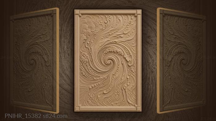 Flowing water spiral abstract design 3d STL model