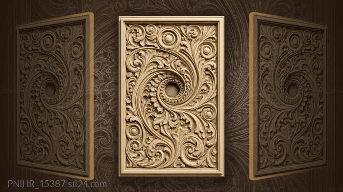 Dark circle at the heart of swirls 3d STL model