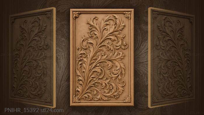 Spiraling vine with floral accents 3d STL model