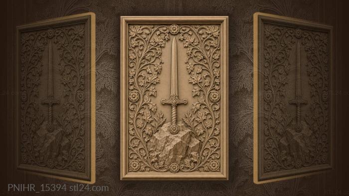 Sword in the stone vines 3d STL model