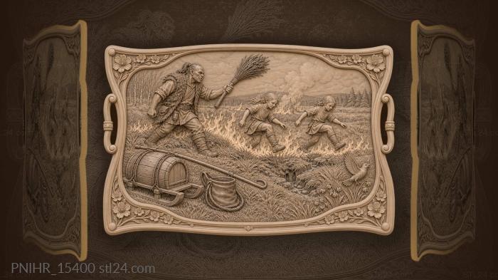 Who lit the grass puts it out 3d STL model