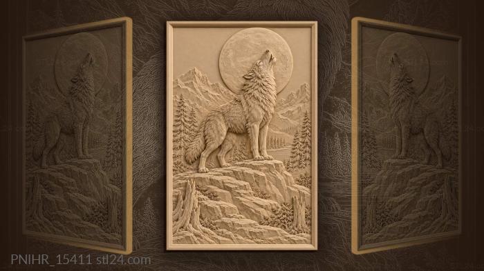 Head thrown back at the rising moon 3d STL model