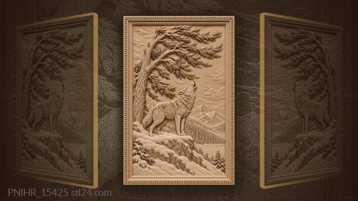Leader sings beneath wind bent pine 3d STL model