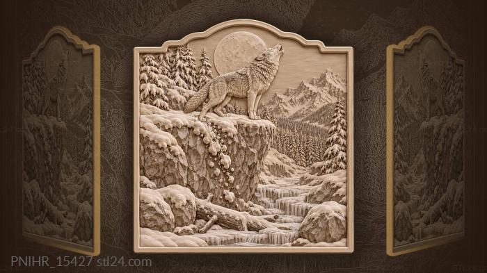 Snow breaking away beneath the paws 3d STL model