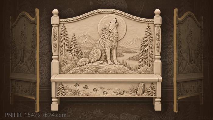 Paw tracks climbing a bare knoll 3d STL model