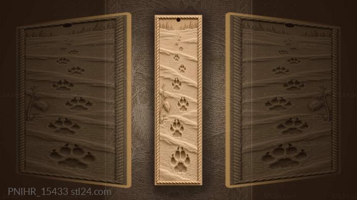 Tracks cross wind sculpted snowdrifts 3d STL model