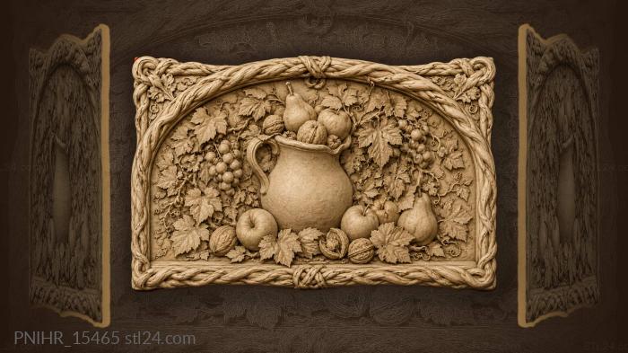 Pears and walnuts under trailing grapevines 3d STL model